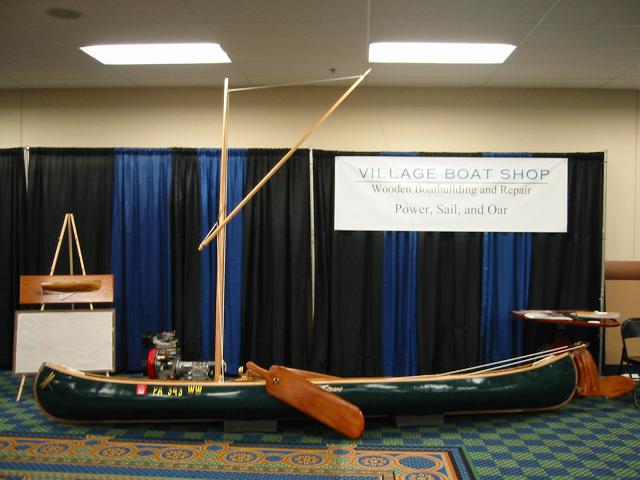 Stow canoe with sailing rig